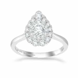 FOREVER™ Pear Diamantring